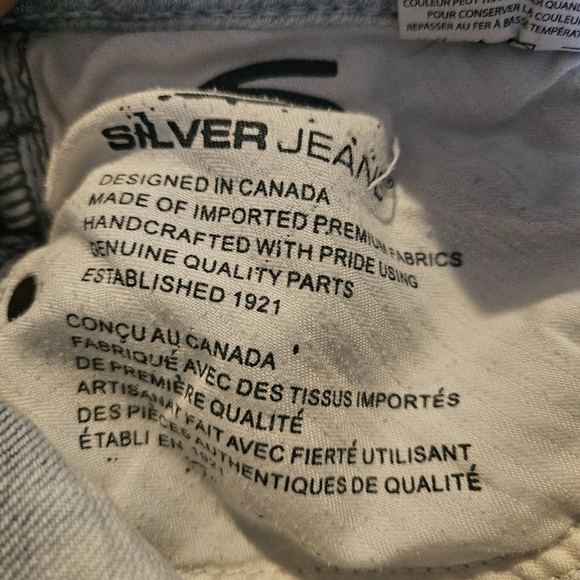 Womens Distressed Silver Jean Shorts - Picture 3 of 13